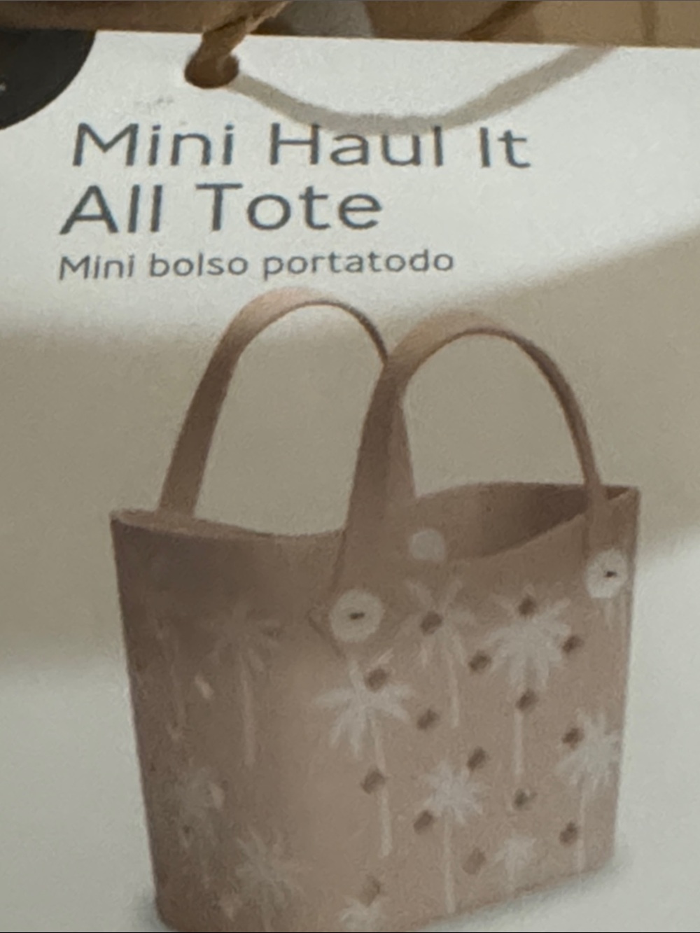 Mini Haul it all Beige Palm-Print Tote Bag - Women - Picture 10 of 14